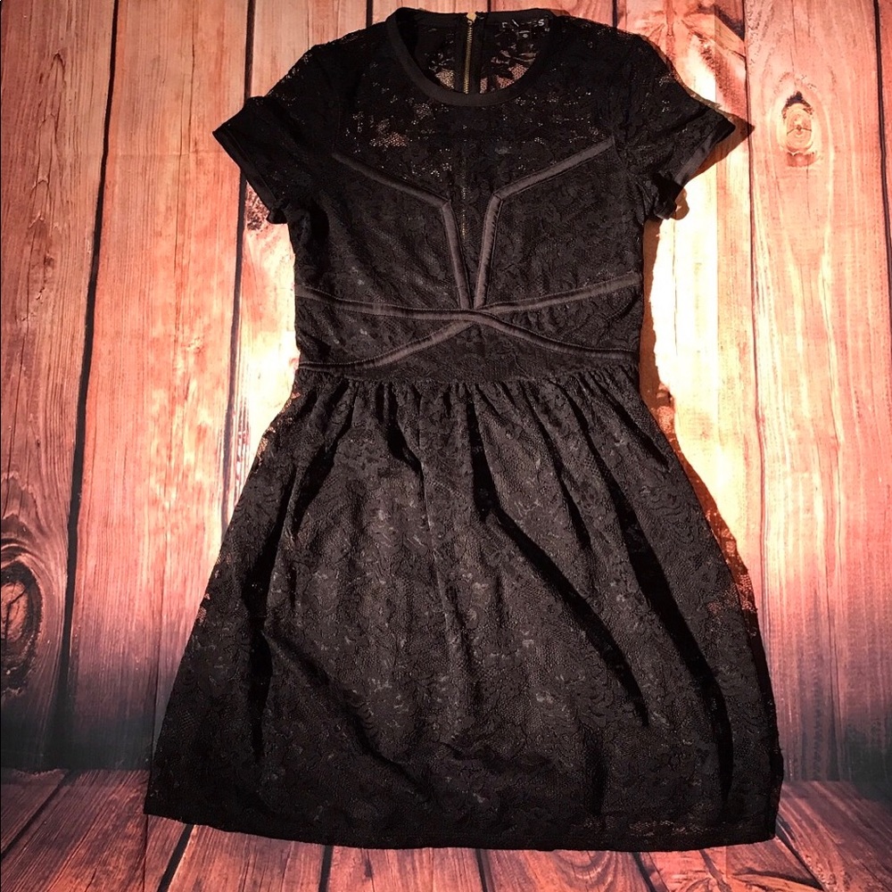 Lace black dress